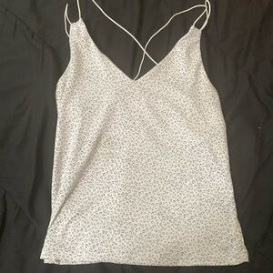 Gaze, white crop top cheetah. Size small